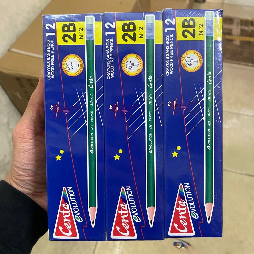 12 hộp = 144 Bút chì Centa 2B