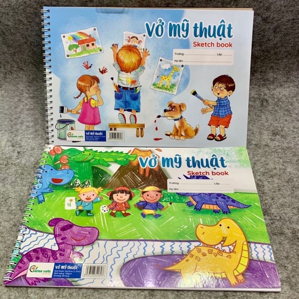 Combo 10 quyển Vở vẽ gáy lò xò Dọc
