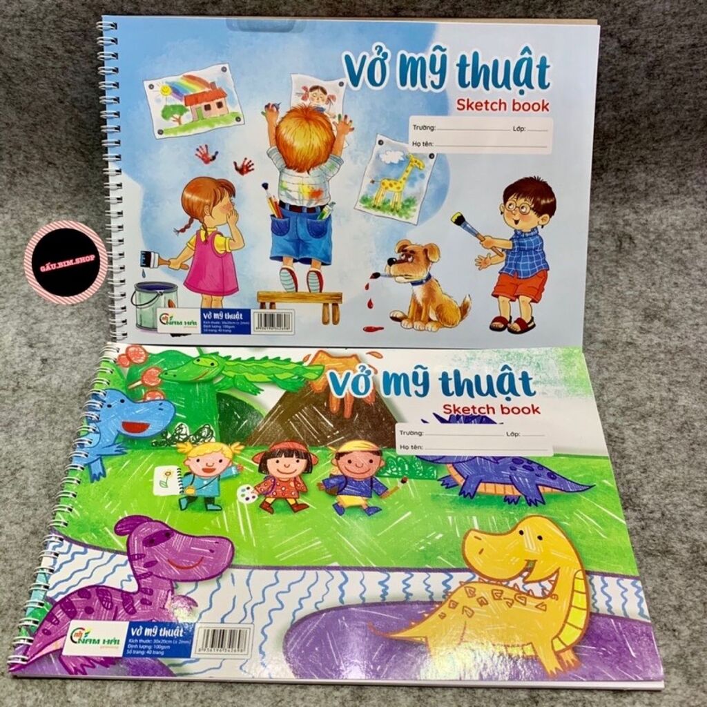 Combo 10 quyển Vở vẽ gáy lò xò Dọc