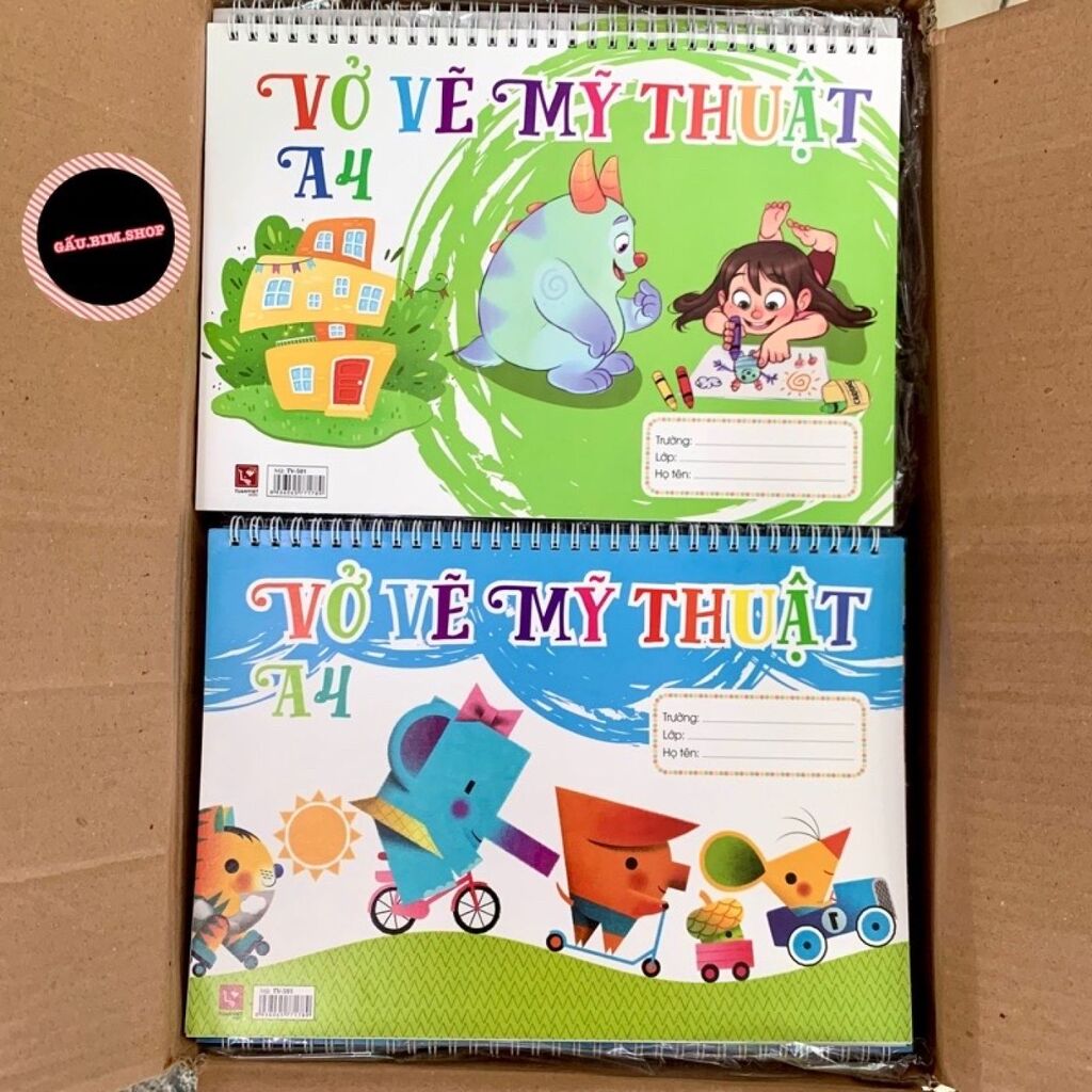 Combo 10 quyển Vở vẽ lò xo Ngang