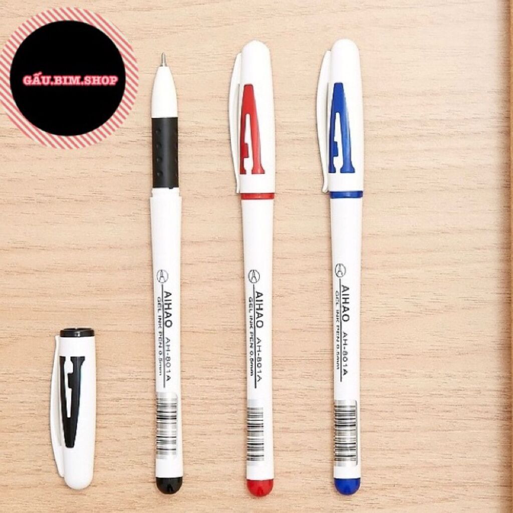 1 cây = 144 Bút bi nước chữ A - Aihao - Hàng chính hãng - Ngòi 0.5mm