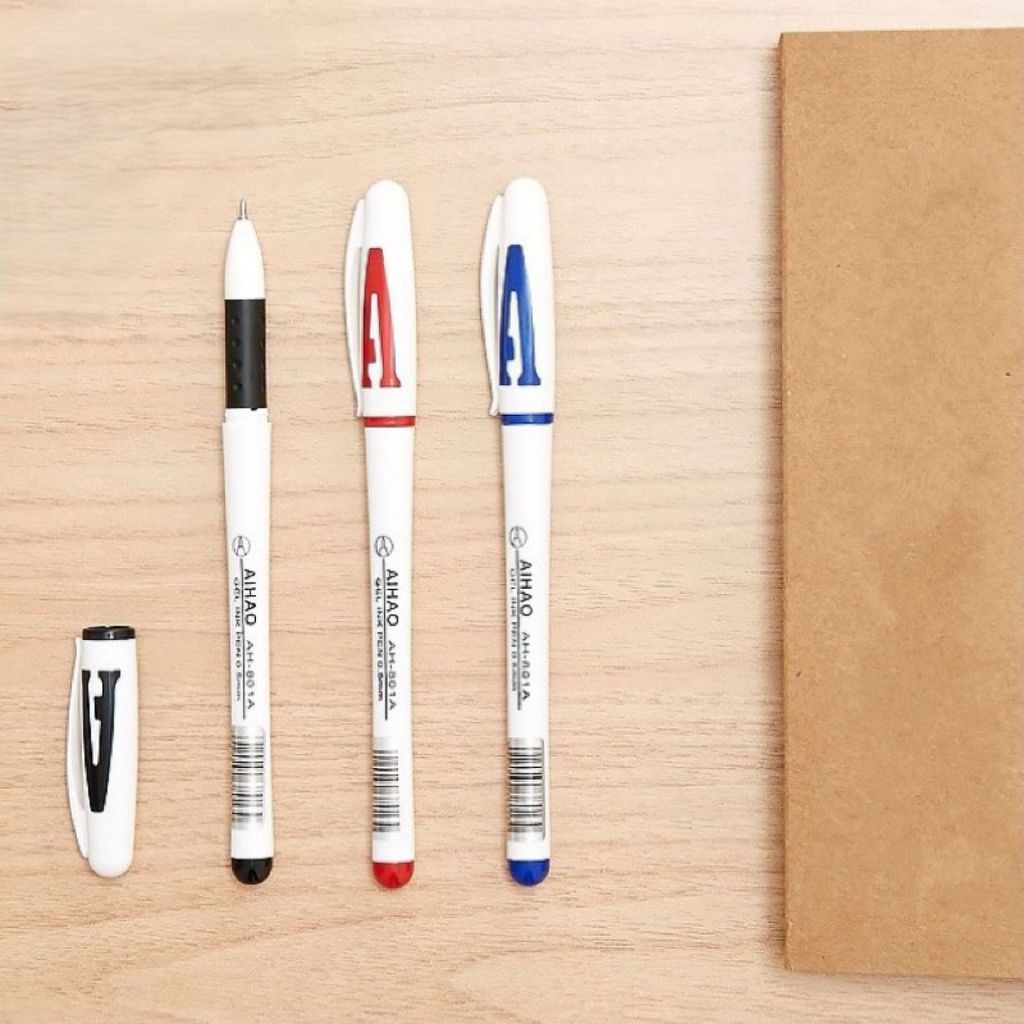 1 cây = 144￼ Bút bi nước chữ A - Aihao - Hàng chính hãng - Ngòi 0.5mm