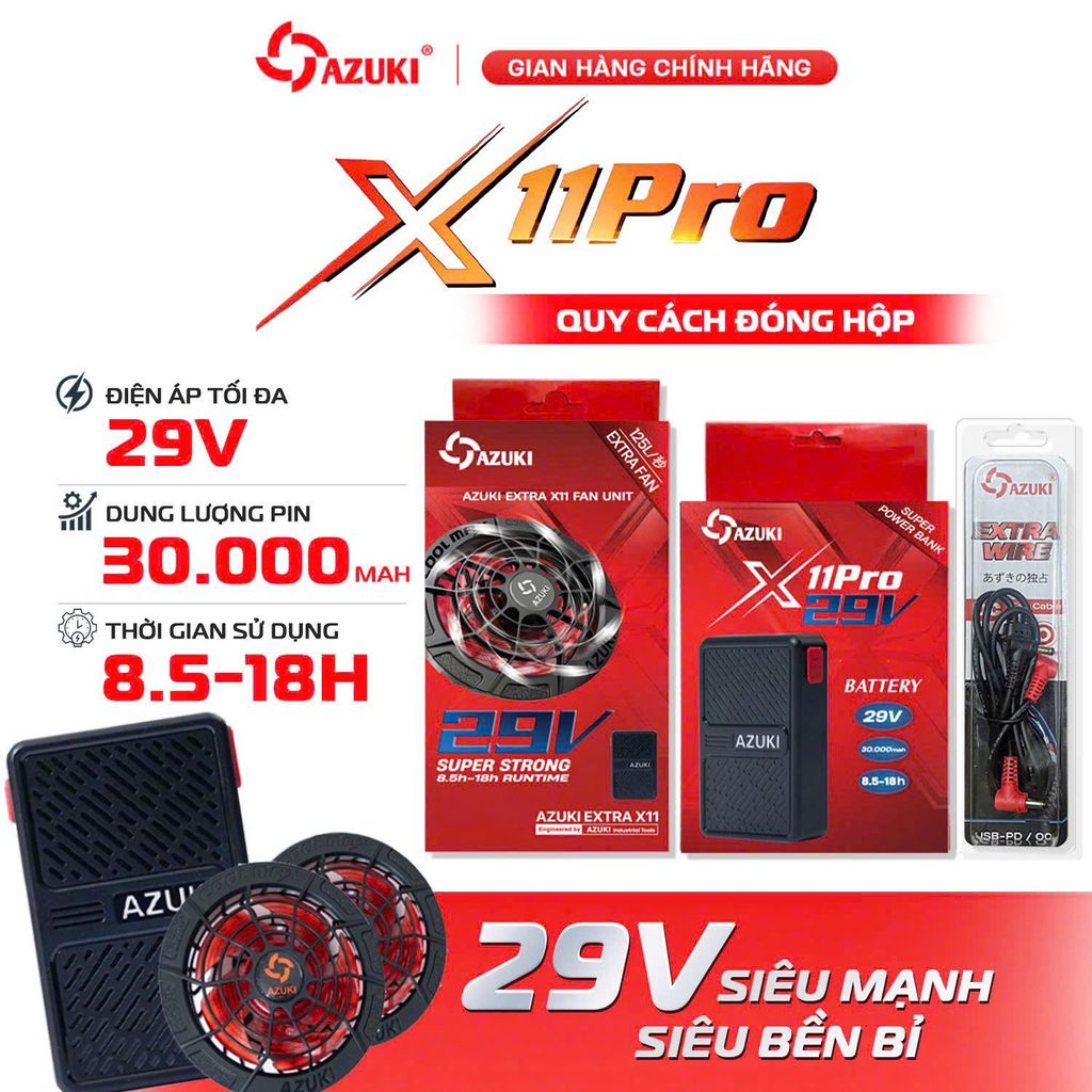 ÁO ĐIỀU HOÀ CAO CẤP AZUKI EXTRA X10 26V– MẠNH NHẤT THỊ TRƯỜNG 2025