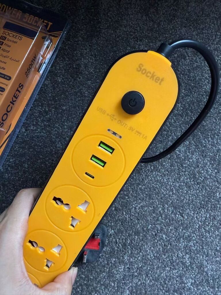Ổ cắm điện đa năng 3M – 2500W (kèm cổng sạc USB + Type C ) - Ảnh 4