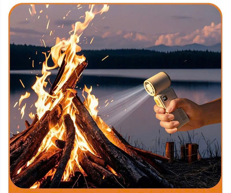 Quạt mini turbo di động ngoài trời - Ảnh 4