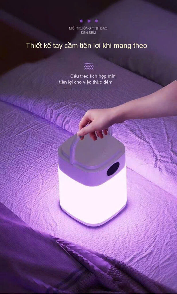 Đèn Ngủ tích điện Đa Năng Cảm Ứng Thông Minh bản có điều khiển - Ảnh 2