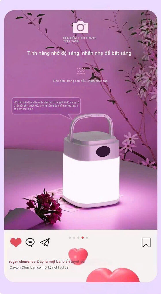 Đèn Ngủ tích điện Đa Năng Cảm Ứng Thông Minh bản có điều khiển - Ảnh 3