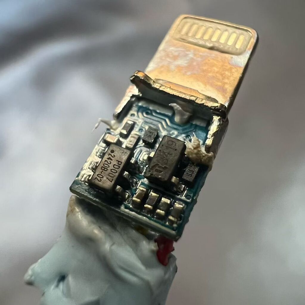 Cáp sạc nhanh 1.8M iPhone C to Lightning hàng nhà máy chưa in logo, ko hộp màu tím - Ảnh 5