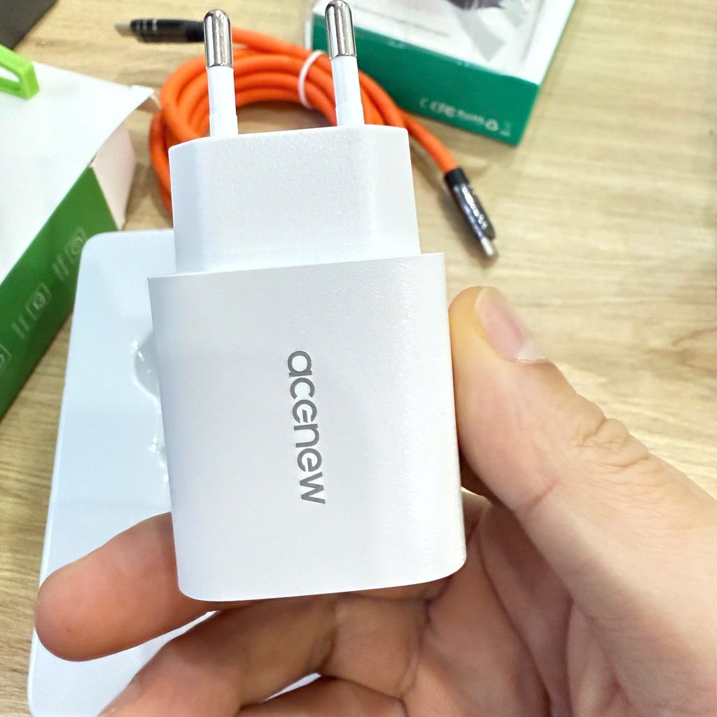 Củ sạc nhanh 2 cổng 20w acenew xuất âu và thị trường nga - Ảnh 5