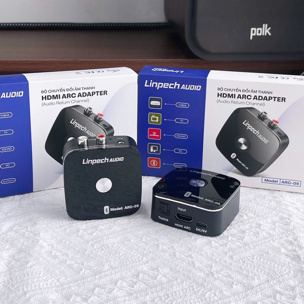 Bộ chuyển đổi âm thanh HDMI ARC/ Optica ra AV bông sen Linpech ARC 09