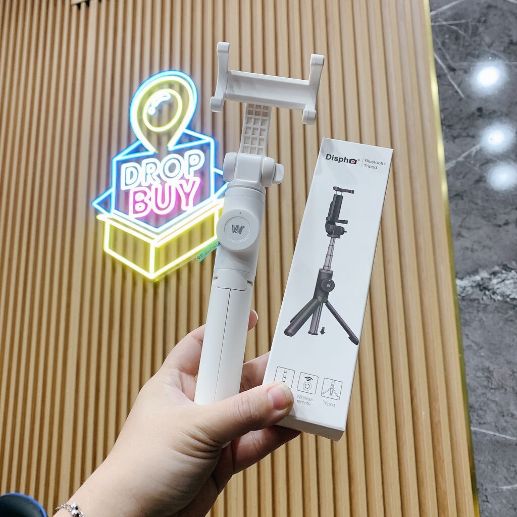 Gậy chụp ảnh Bluetooth hãng DISPHO WS-18026, có chân dựng Tripod