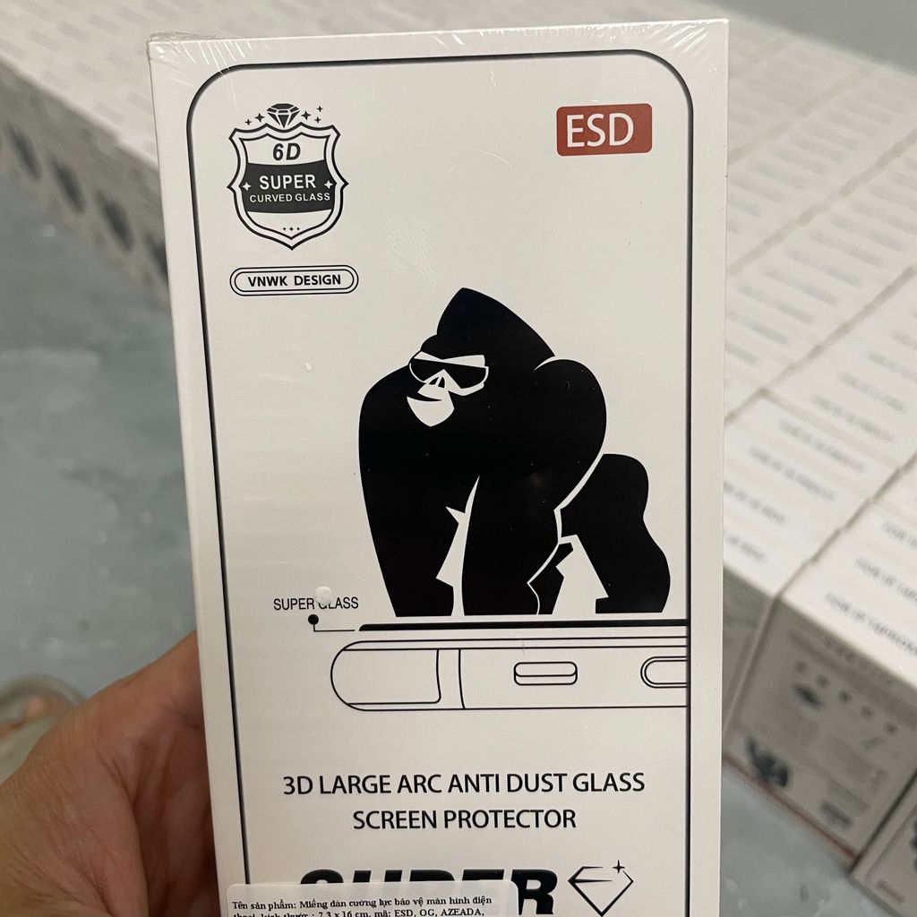 Hộp 10 miếng Kính cường lực trong Kingkong Vnwk Design xịn sò có VAT