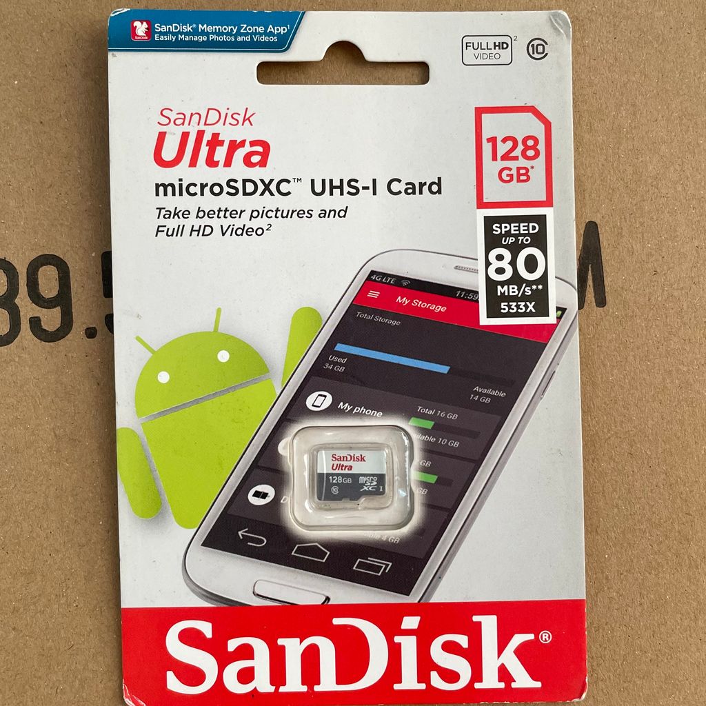 Thẻ nhớ Micro SD Sandisk 128GB chính hãng