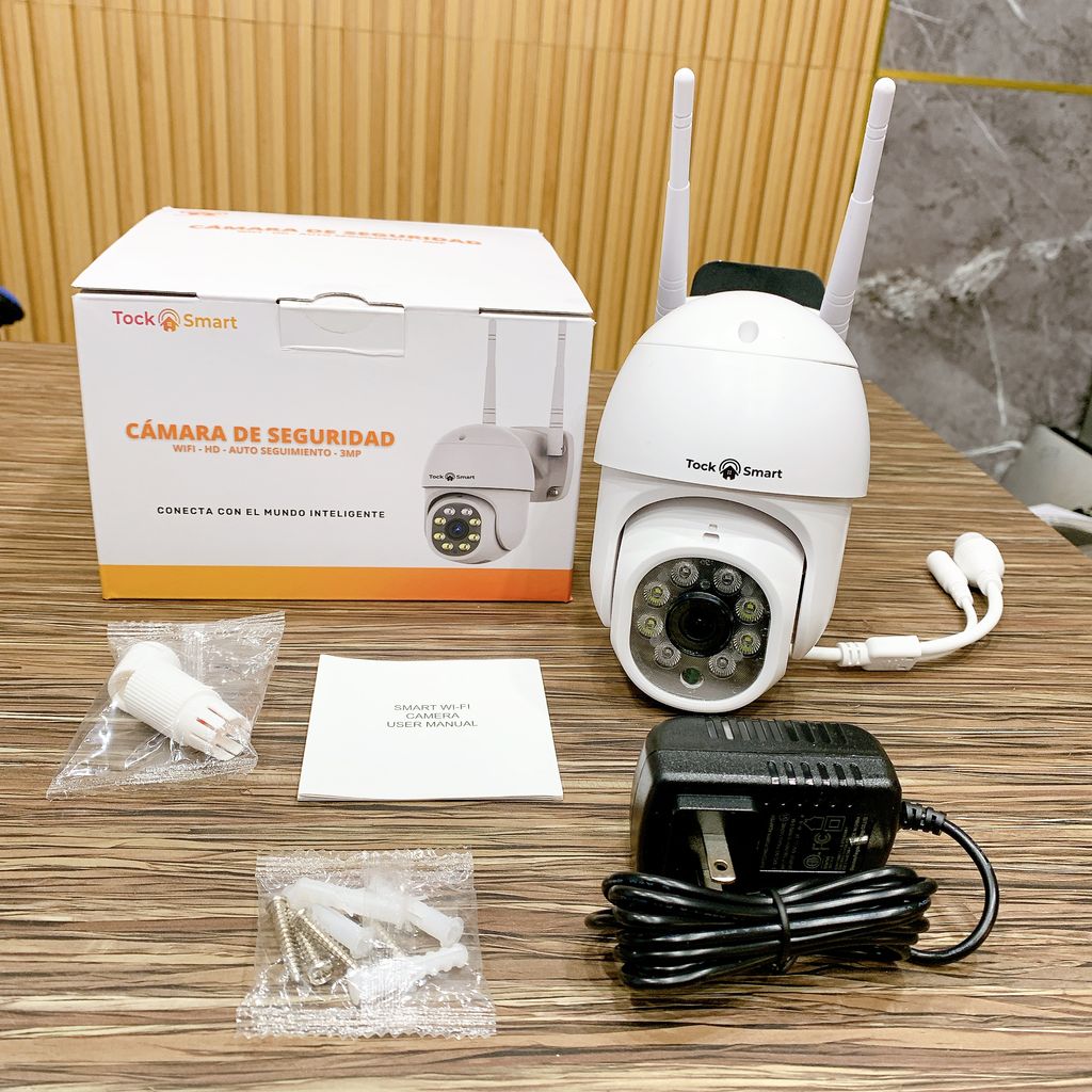 Camera ngoài trời Tock Smart , chạy App Tuya, xoay 360 độ