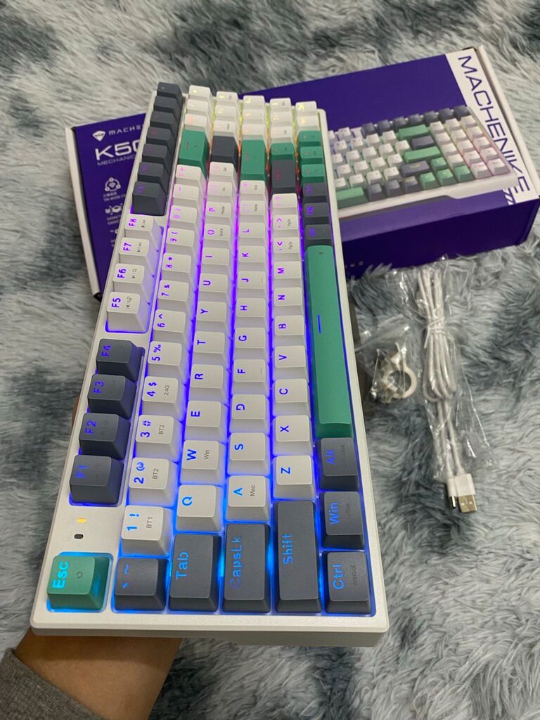 Bàn phím cơ Machenike K500 Pro-B94W Tri-Mode RGB - Ảnh 8
