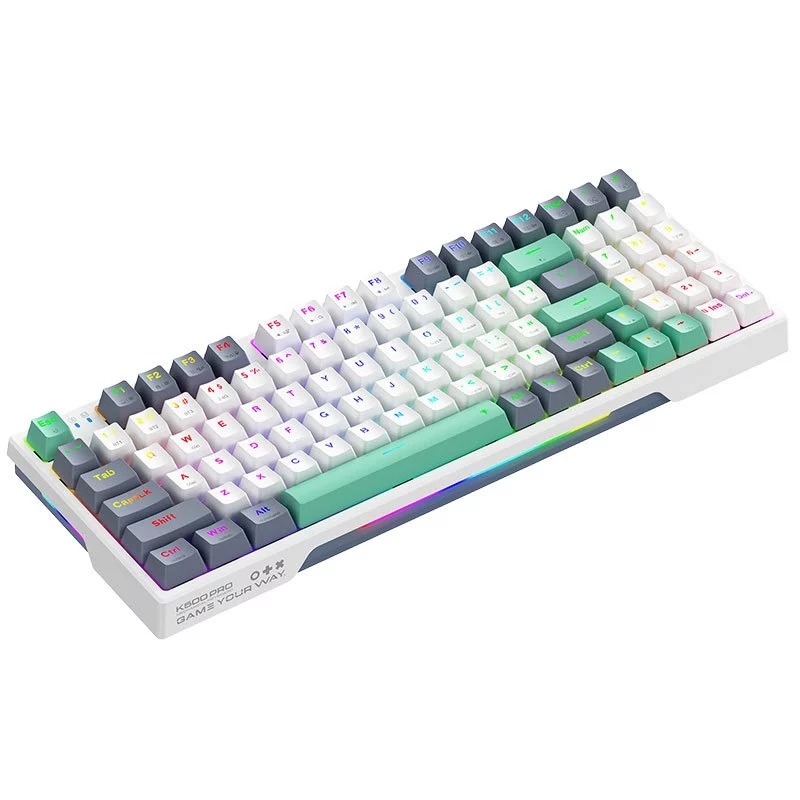 Bàn phím cơ Machenike K500 Pro-B94W Tri-Mode RGB - Ảnh 3