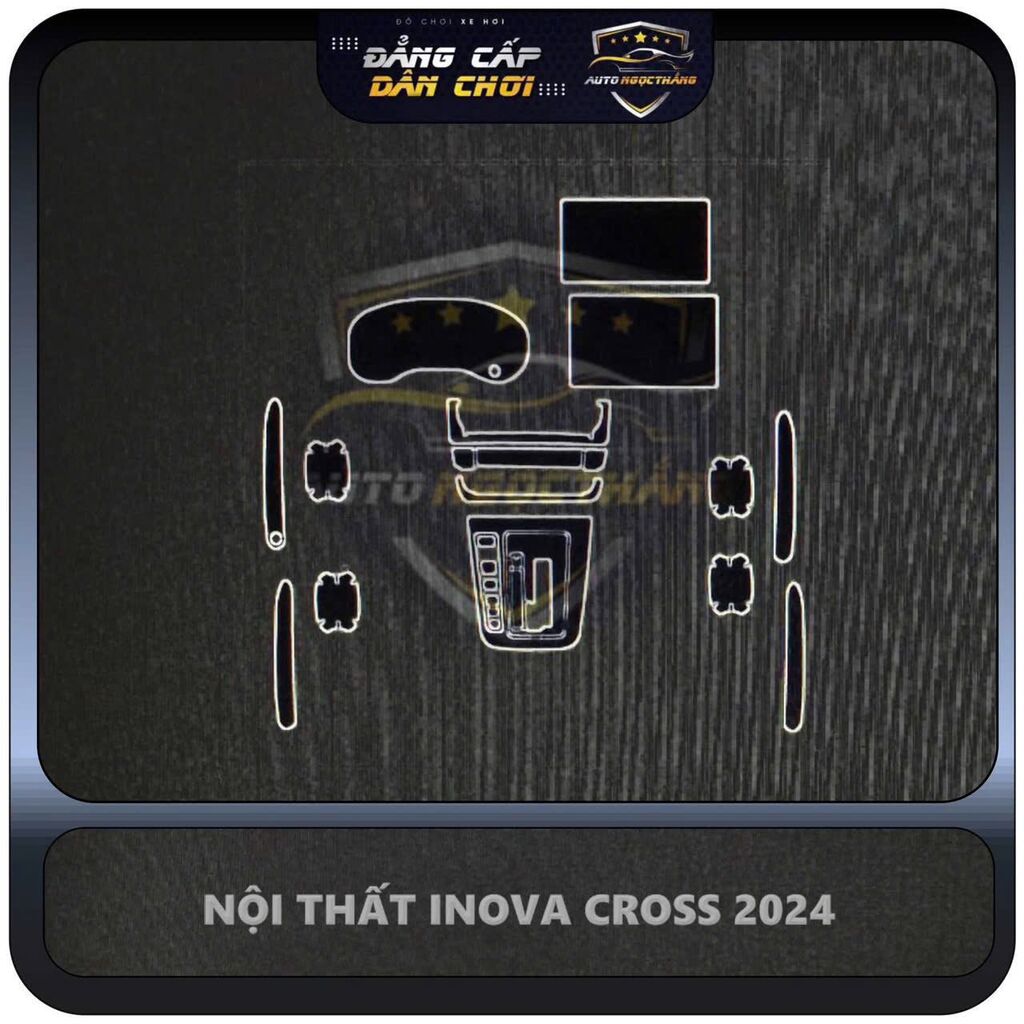 Bộ Film PPF trong suốt dán xe INOVA CROSS 2024 chống xước bảo vệ nội thất