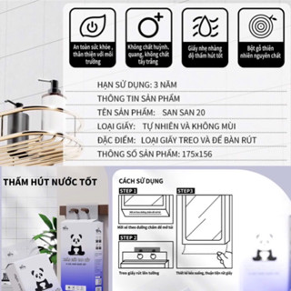 Khăn giấy cao cấp 4 lớp SANSAN siêu dai thấm hút tốt - Ảnh 4