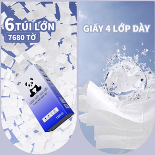 Khăn giấy cao cấp 4 lớp SANSAN siêu dai thấm hút tốt - Ảnh 2