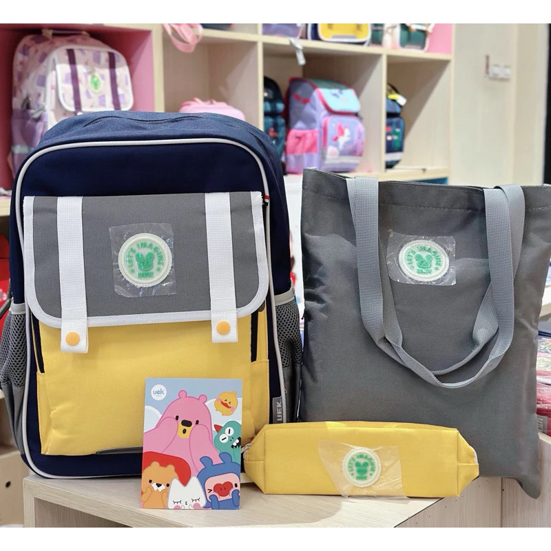 Set 3 balo + túi học thêm + hộp bút UEK hàng chính hãng - Ảnh 3