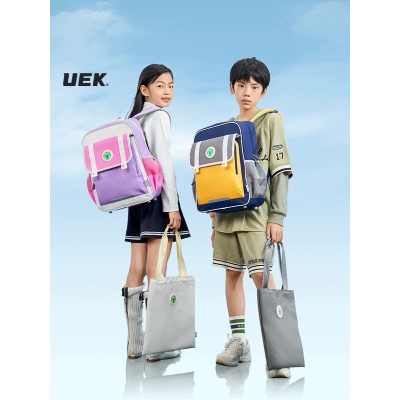 Set 3 balo + túi học thêm + hộp bút UEK hàng chính hãng