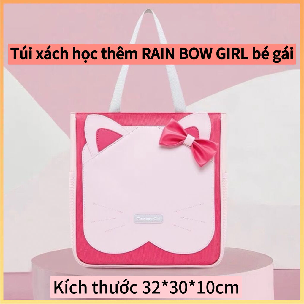 Túi học thêm hình mèo cho bé có mặt mèo full da - Ảnh 4