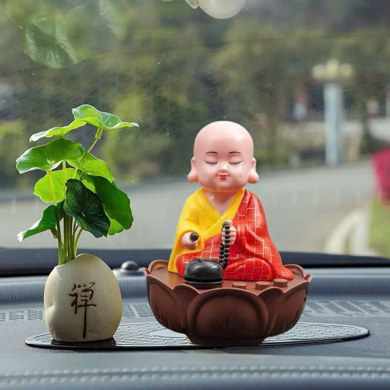 Tượng Phật Gõ Mõ Gật Đầu Có Nhạc – Kèm Dây Sạc