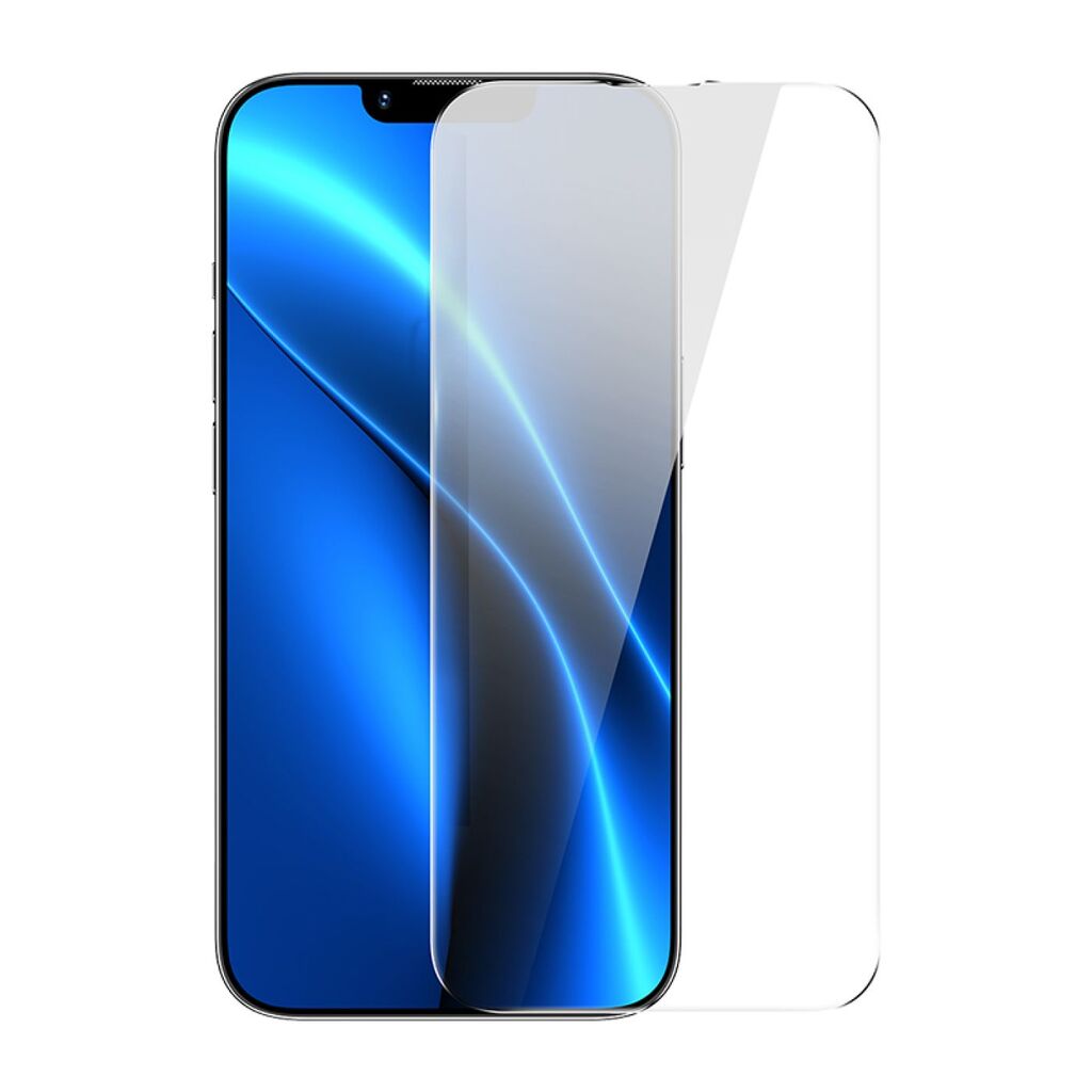 Cường Lực Baseus All-glass Crystal Trong Suốt HD cho iP13/iP14 | Kèm Khung Tự Dán Dễ Dàng