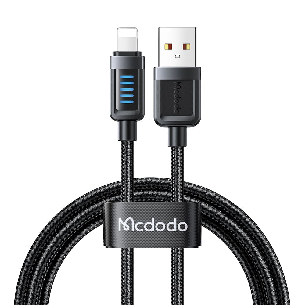 Cáp Sạc Mcdodo Cab Vision USB to Ln 12W | Đèn LED Độc Đáo, Chống Đứt Gãy