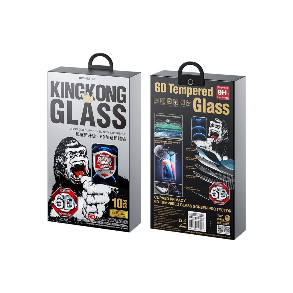 Kính Cường Lực KingKong WK WTP-056 Upine Series Kingkong 6D Screen Protector (Chống nhìn trộm)