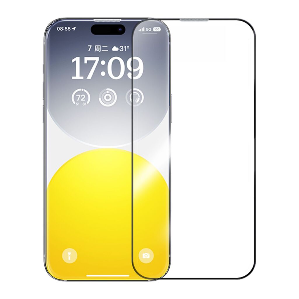 Cường Lực Baseus Sapphire Full Màn Hình iP15/iP16 | Có Màng Loa Chống Bụi, Tự Dán Dễ Dàng
