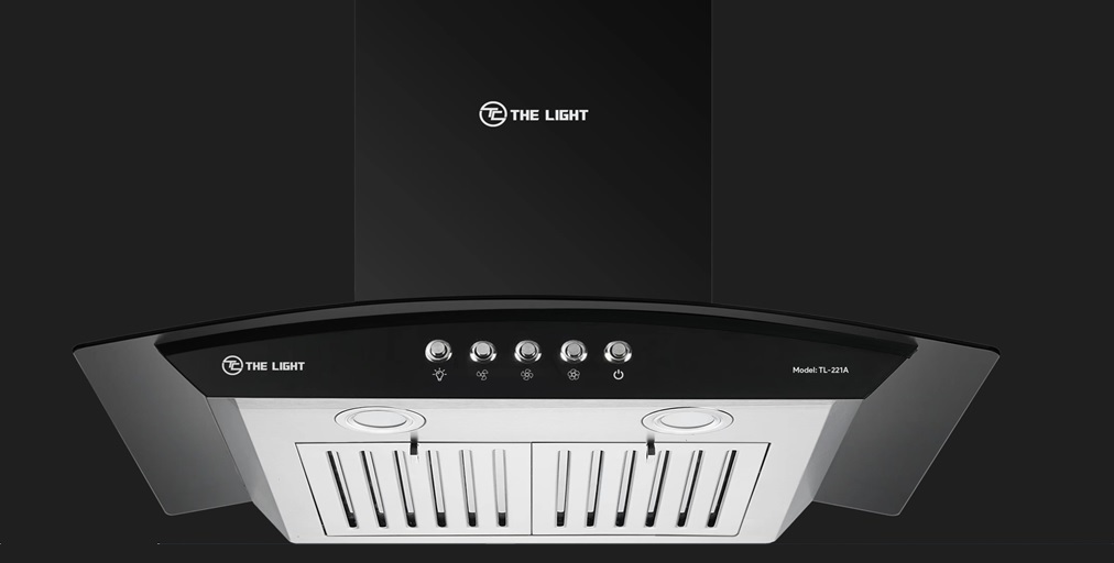 Hút mùi kính cong cao cấp nút bấm The Light Model:TL-221A