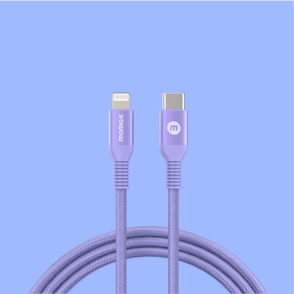Cáp sạc nhanh 20W cho iPhone và iPad Momax Elite Link USB C to Lightning Cáp bện nylon 1,2m MFI DL31
