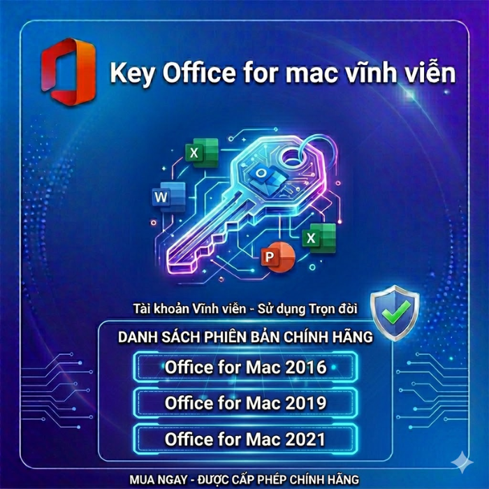 Key Office for Mac - Vĩnh viễn - Home and Business