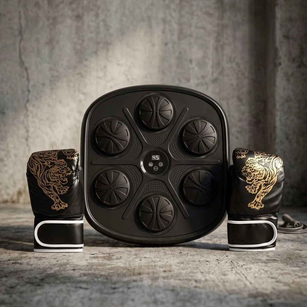 MÁY ĐẤM BOXING THÔNG MINH MEGELIN – KẾT NỐI BLUETOOTH, GẮN TƯỜNG CHẮC CHẮN - MÀU ĐEN ,TẶNG GĂNG 