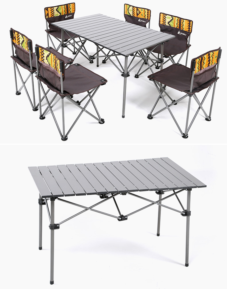 Bộ Bàn Ghế Dã Ngoại Camping Gấp Gọn 6 Ghế ( hàng Amazon Mỹ )
