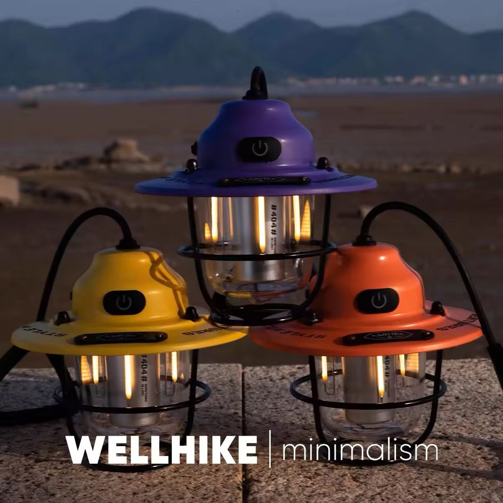 Đèn cắm trại Wellhike sáng 80h giao màu ngẫu nhiên