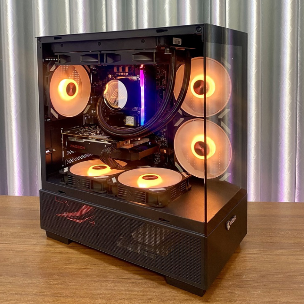 PC Gaming (H610M/M2 /i5 12400F/RAM 16GB/RX 6500XT 4GB/SSD 256GB)