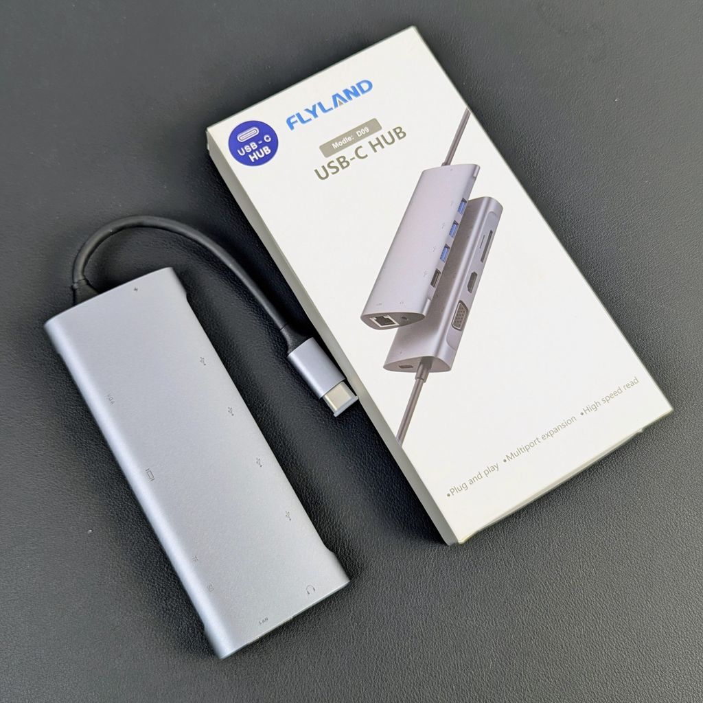 Hub đa năng 11 in 1 chính hãng FLYLAND (hàng Amazon)