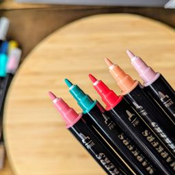 Bộ bút 48 màu Acrylic Paint Marker P&U Art Supplies
