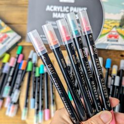 Bộ bút 48 màu Acrylic Paint Marker P&U Art Supplies