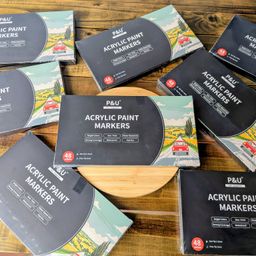 Bộ bút 48 màu Acrylic Paint Marker P&U Art Supplies