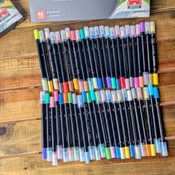 Bộ bút 48 màu Acrylic Paint Marker P&U Art Supplies
