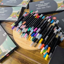 Bộ bút 48 màu Acrylic Paint Marker P&U Art Supplies