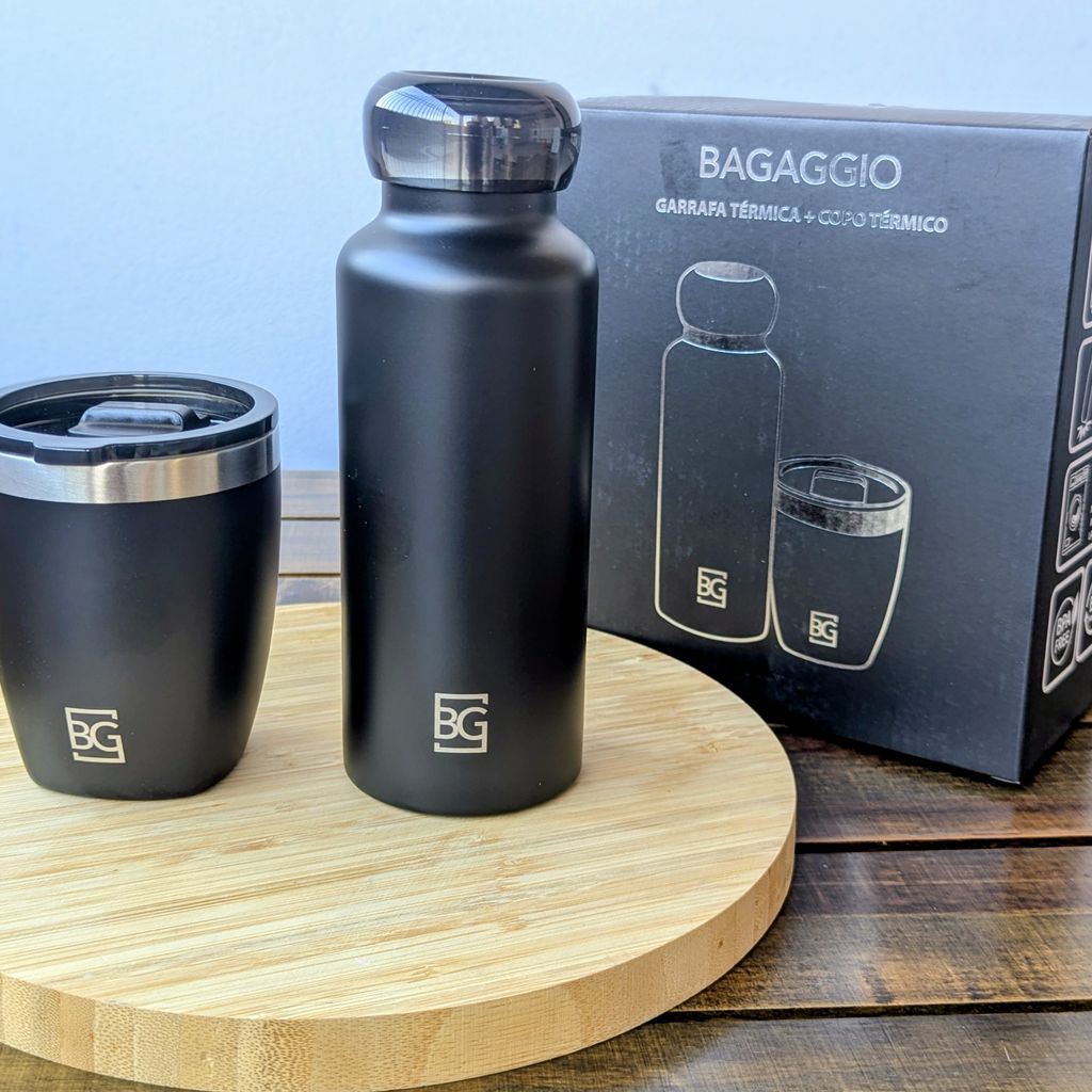 Bộ bình + cốc giữ nhiệt BAGAGGIO (thương hiệu Brazil)