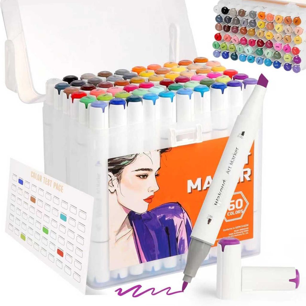 Bộ 60 Bút Lông Màu hãng Wakoud Art Maker ( hàng Amazon Mỹ )