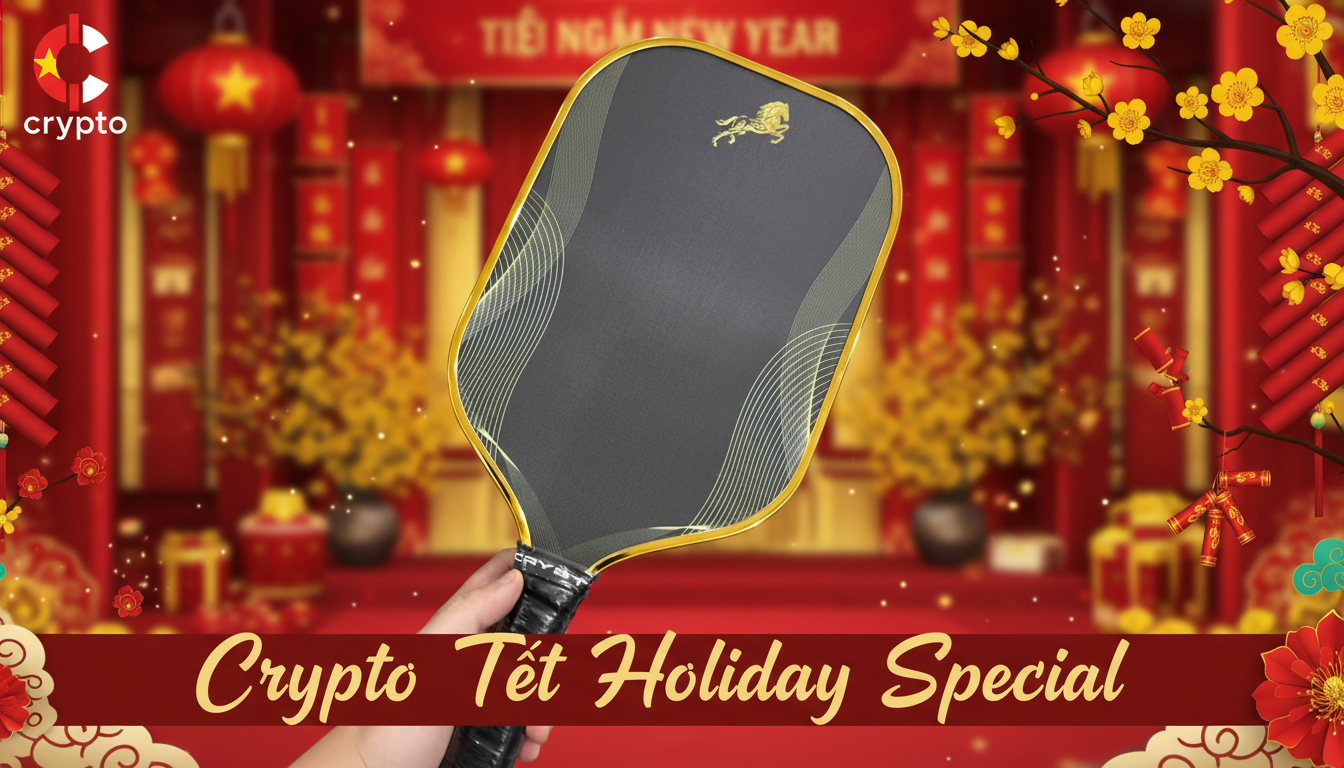Vợt Pickleball Crypto Ngựa Vàng