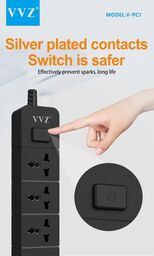 Ổ cắm điện hãng VVZ, Model: PC1, lỗi cổng USB