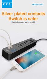 Ổ cắm điện hãng VVZ, Model: PC1, lỗi cổng USB