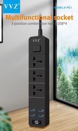 Ổ cắm điện hãng VVZ, Model: PC1, lỗi cổng USB